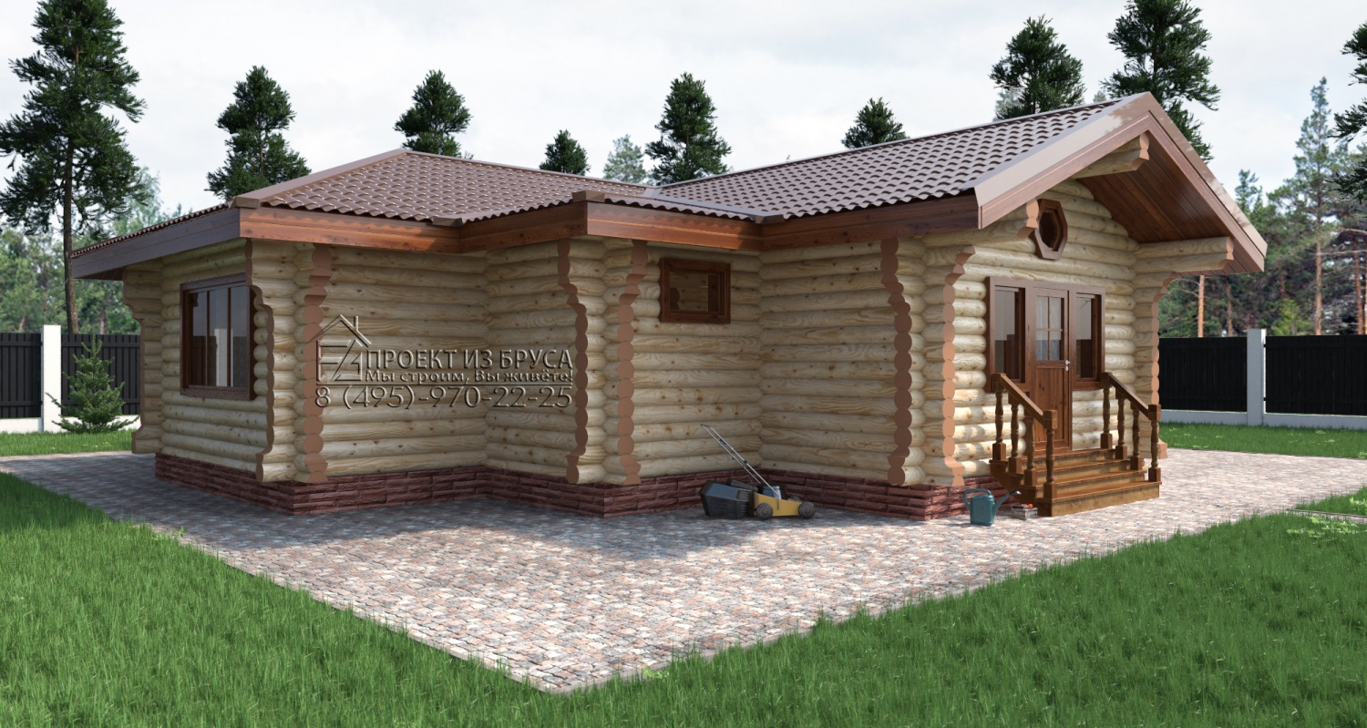 Дома из оцилиндрованного бревна | Проекты домов из оцилиндрованного бревна под ключ