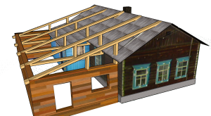 Пристройка в деревянном доме